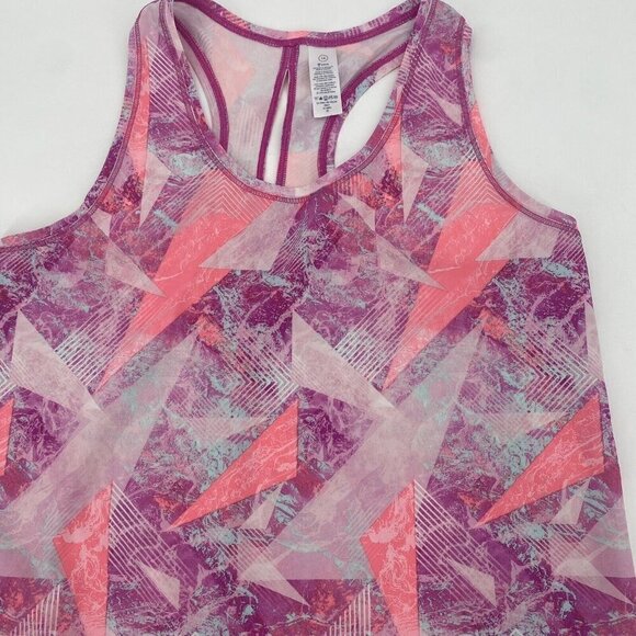 Ivivva By Lululemon Size 14 Sun Sprinter Singlet Tank SUBR/ROCR Colorful Pink - Picture 3 of 8